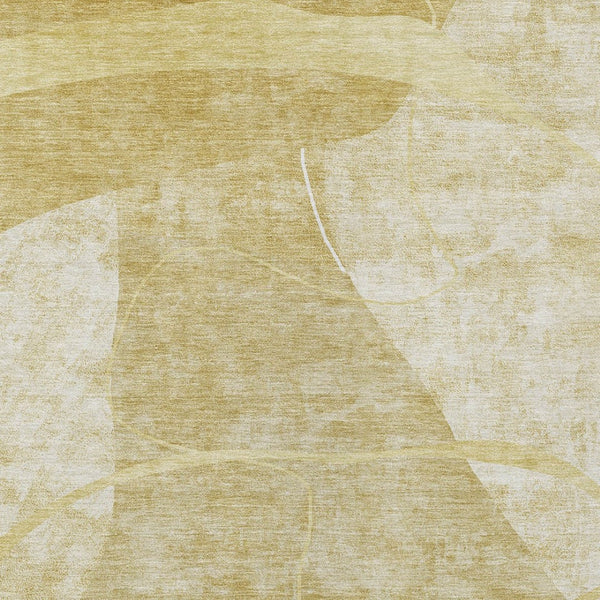 Homeroots 3' Beige Taupe And Tan Abstract Washable Area Rug - Durable, Stylish Indoor/Outdoor Decor Solution 9' X 12' Polyester 587618