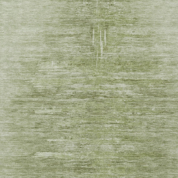 Homeroots 3' Abstract Artichoke Green Washable Area Rug For Indoor And Outdoor Spaces, Durable Design 5' X 8' Polyester 587621