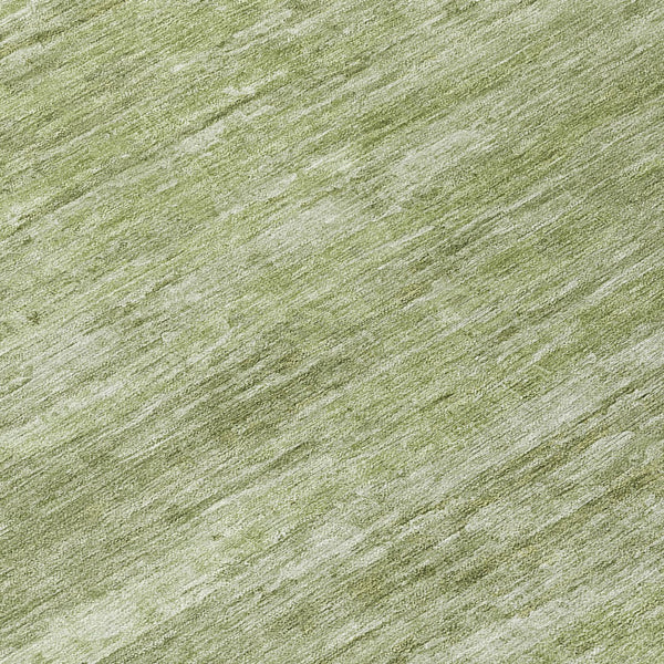 Homeroots 3' Abstract Artichoke Green Washable Area Rug For Indoor And Outdoor Spaces, Durable Design 8' Round Polyester 587622