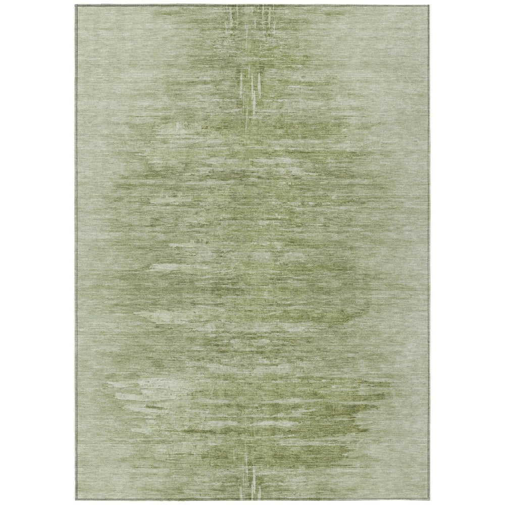HomeRoots 9' Abstract Area Rug in Artichoke & Fern Green – Durable, Washable Design for Indoor & Outdoor Use 9' X 12' 587624