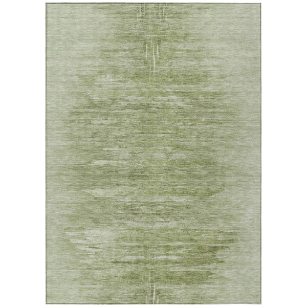 HomeRoots 9' Abstract Area Rug in Artichoke & Fern Green – Durable, Washable Design for Indoor & Outdoor Use 9' X 12' 587624