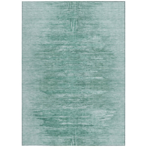 Homeroots 3' Abstract Artichoke Green Washable Area Rug For Indoor And Outdoor Spaces, Durable Design 3' X 5' Polyester 587626
