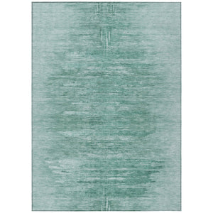 HomeRoots 9' Aqua and Teal Abstract Washable Area Rug - Durable Indoor Outdoor Style for High-Traffic Spaces 9' X 12' 587630