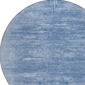 Homeroots 3' Abstract Artichoke Green Washable Area Rug For Indoor And Outdoor Spaces, Durable Design 8' Round Polyester 587634