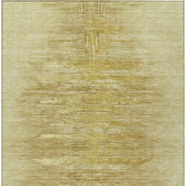 Homeroots 3' Abstract Artichoke Green Washable Area Rug For Indoor And Outdoor Spaces, Durable Design 8' X 10' Polyester 587641