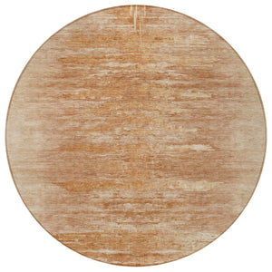 Homeroots 3' Abstract Artichoke Green Washable Area Rug For Indoor And Outdoor Spaces, Durable Design 8' Round Polyester 587646