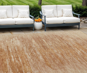 Homeroots 3' Abstract Artichoke Green Washable Area Rug For Indoor And Outdoor Spaces, Durable Design 9' X 12' Polyester 587648