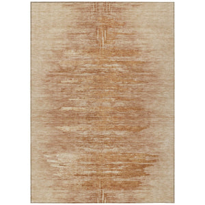 HomeRoots 9' Salmon and Copper Abstract Indoor Outdoor Area Rug - Stylish, Washable, Durable for High Traffic Areas 9' X 12' 587648