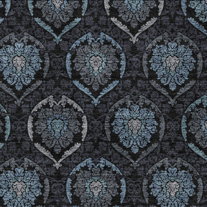 Homeroots 3' Black Gray And Brown Medallion Washable Area Rug - Versatile Indoor Outdoor Decorative Touch 3' X 5' Polyester 587698