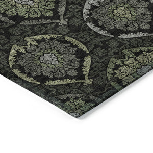 HomeRoots 5' Indoor Outdoor Area Rug with Medallion Design - Durable, Washable, and Stylish for Any Space 8' X 10' 587707