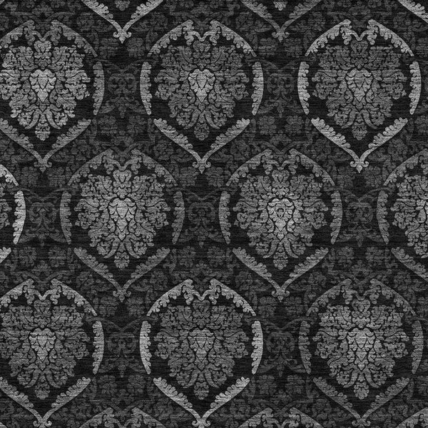Homeroots 3' Black Gray And Brown Medallion Washable Area Rug - Versatile Indoor Outdoor Decorative Touch 3' X 5' Polyester 587710