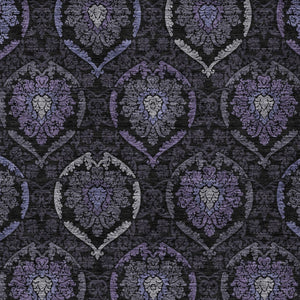 Homeroots 3' Black Gray And Brown Medallion Washable Area Rug - Versatile Indoor Outdoor Decorative Touch 8' X 10' Polyester 587719