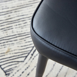 English Elm Table Modern Black Marble Dining Set With 6 Ergonomic Pu Chairs - Stylish, Stable & Easy To Assemble! W1151S02526-GIGA