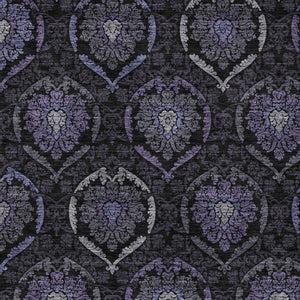 Homeroots 3' Black Gray And Brown Medallion Washable Area Rug - Versatile Indoor Outdoor Decorative Touch 9' X 12' Polyester 587720