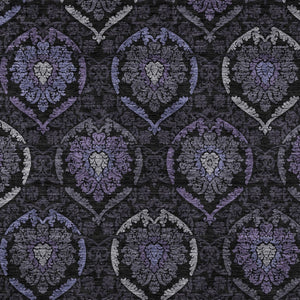 Homeroots 3' Black Gray And Brown Medallion Washable Area Rug - Versatile Indoor Outdoor Decorative Touch 10' X 14' Polyester 587721