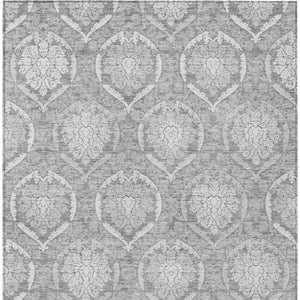 Homeroots 3' Artichoke Green Medallion Washable Area Rug For Indoor And Outdoor Spaces - Durable & Stylish 3' X 5' Polyester 587734