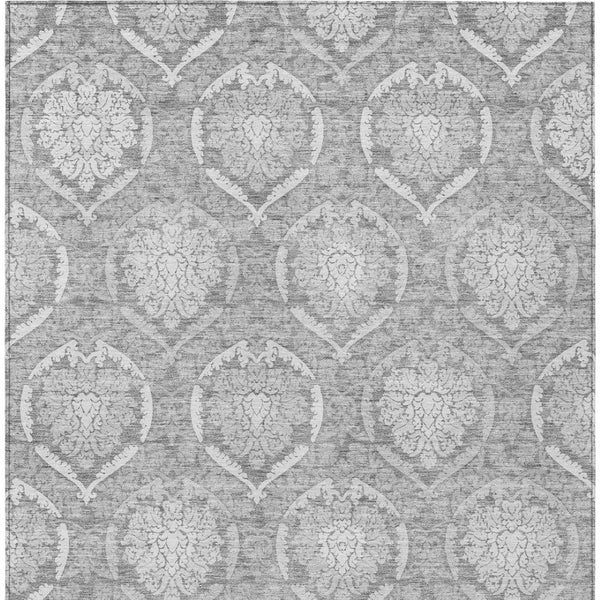 Homeroots 3' Artichoke Green Medallion Washable Area Rug For Indoor And Outdoor Spaces - Durable & Stylish 3' X 5' Polyester 587734
