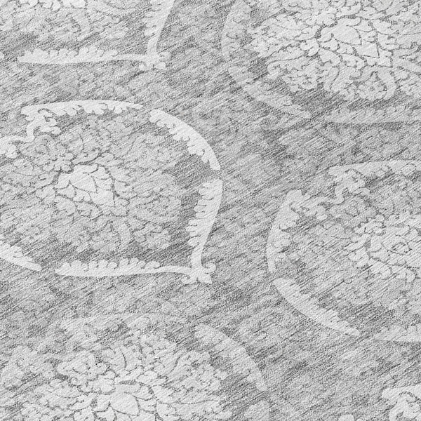 Homeroots 3' Artichoke Green Medallion Washable Area Rug For Indoor And Outdoor Spaces - Durable & Stylish 8' Round Polyester 587736