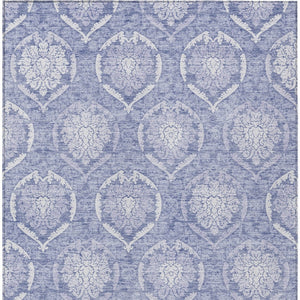 Homeroots 3' Artichoke Green Medallion Washable Area Rug For Indoor And Outdoor Spaces - Durable & Stylish 5' X 8' Polyester 587753