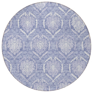 Homeroots 3' Artichoke Green Medallion Washable Area Rug For Indoor And Outdoor Spaces - Durable & Stylish 8' Round Polyester 587754