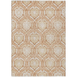 Homeroots 3' Artichoke Green Medallion Washable Area Rug For Indoor And Outdoor Spaces - Durable & Stylish 8' X 10' Polyester 587761
