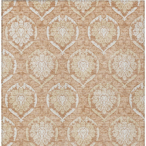 Homeroots 3' Artichoke Green Medallion Washable Area Rug For Indoor And Outdoor Spaces - Durable & Stylish 10' X 14' Polyester 587763