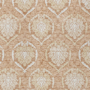 Homeroots 3' Artichoke Green Medallion Washable Area Rug For Indoor And Outdoor Spaces - Durable & Stylish 10' X 14' Polyester 587763