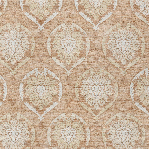 Homeroots 3' Artichoke Green Medallion Washable Area Rug For Indoor And Outdoor Spaces - Durable & Stylish 10' X 14' Polyester 587763