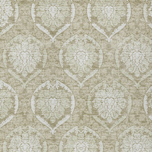 Homeroots 3' Artichoke Green Medallion Washable Area Rug For Indoor And Outdoor Spaces - Durable & Stylish 8' X 10' Polyester 587767