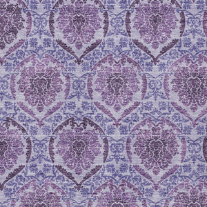 Homeroots 3' Stylish Chocolate Beige & Mauve Medallion Area Rug - Washable, Durable For Indoor & Outdoor Use 5' X 8' Polyester 587783