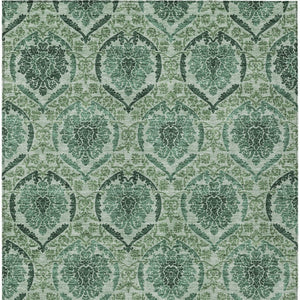 Homeroots 3' Stylish Chocolate Beige & Mauve Medallion Area Rug - Washable, Durable For Indoor & Outdoor Use 8' X 10' Polyester 587791