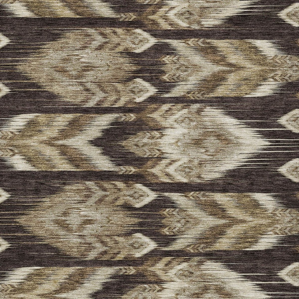 Homeroots 3' Black Charcoal And Silver Southwestern Indoor Outdoor Area Rug - Stylish, Durable, Washable Design 10' X 14' Polyester 587811