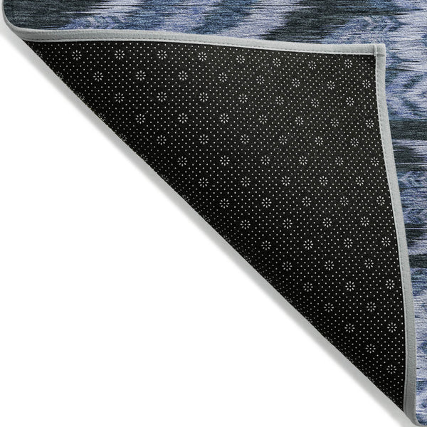 Homeroots 3' Black Charcoal And Silver Southwestern Indoor Outdoor Area Rug - Stylish, Durable, Washable Design 5' X 8' Polyester 587813