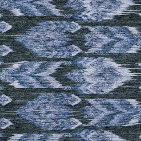 Homeroots 3' Black Charcoal And Silver Southwestern Indoor Outdoor Area Rug - Stylish, Durable, Washable Design 8' X 10' Polyester 587815