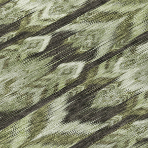 Homeroots 3' Black Charcoal And Silver Southwestern Indoor Outdoor Area Rug - Stylish, Durable, Washable Design 8' Round Polyester 587820