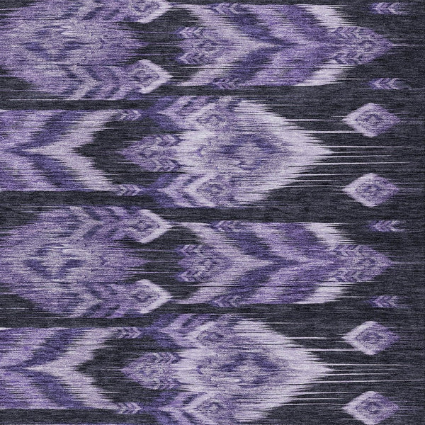 Homeroots 3' Black Charcoal And Silver Southwestern Indoor Outdoor Area Rug - Stylish, Durable, Washable Design 3' X 5' Polyester 587824