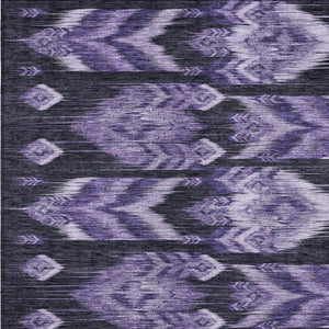 Homeroots 3' Black Charcoal And Silver Southwestern Indoor Outdoor Area Rug - Stylish, Durable, Washable Design 5' X 8' Polyester 587825