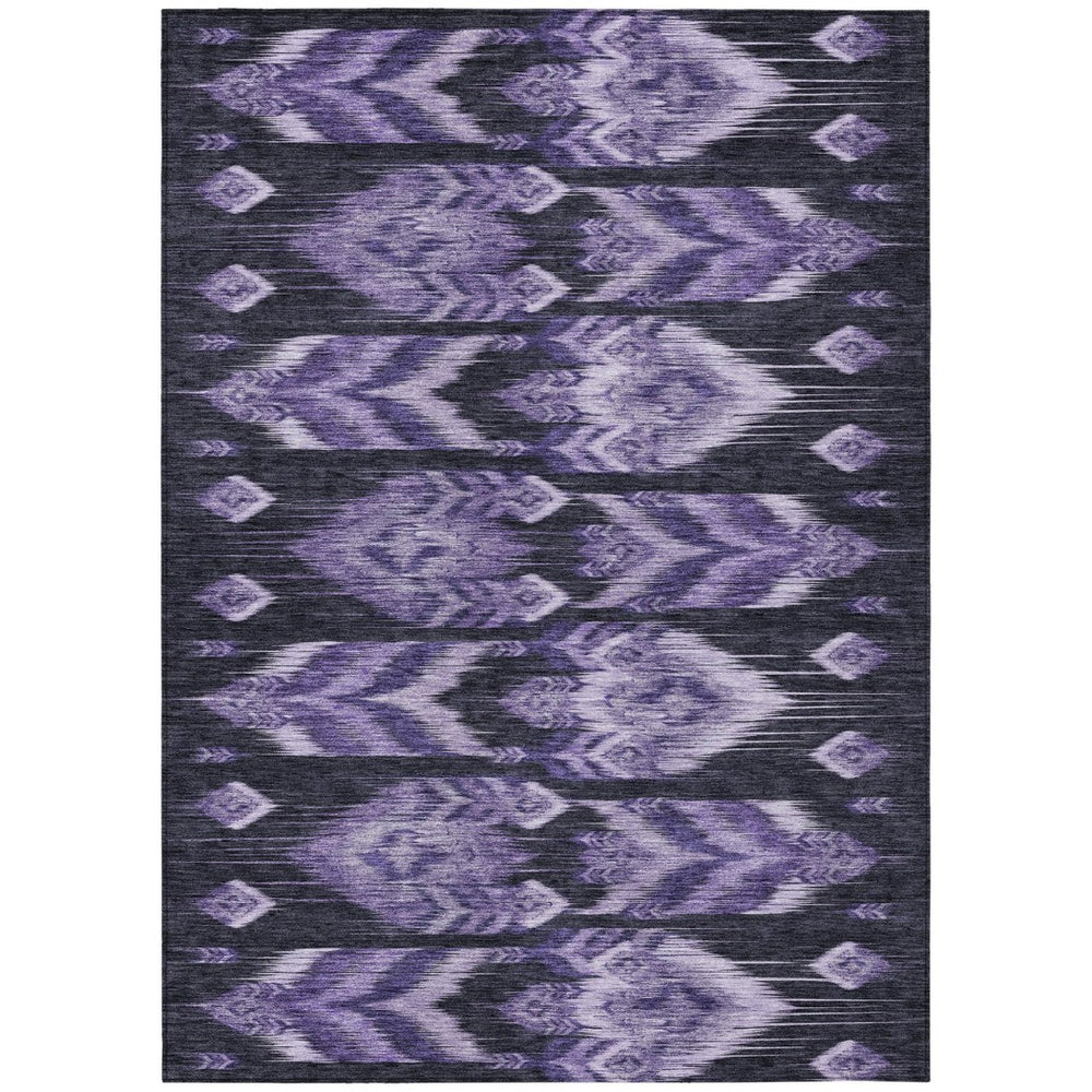 HomeRoots 9' Vibrant Southwestern Purple Lavender Plum Area Rug for Indoor and Outdoor Spaces, Machine Washable 9' X 12' 587828