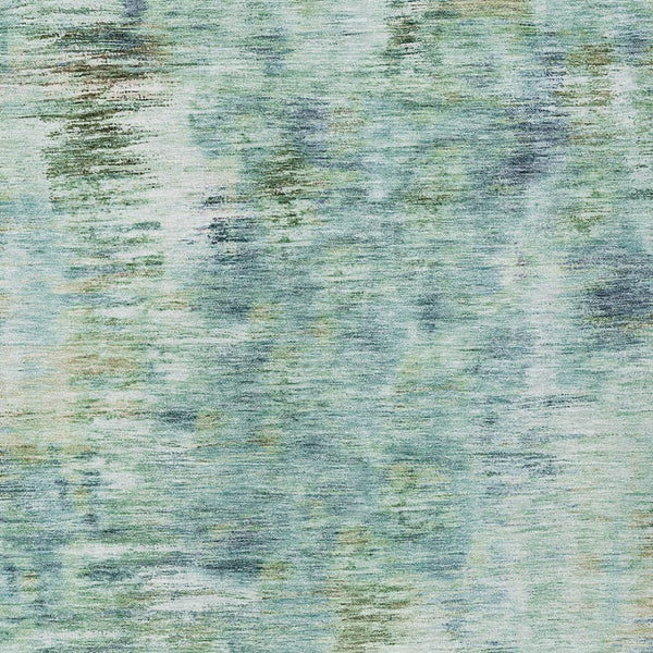 Homeroots 3' Inviting Green Gray And Purple Abstract Washable Indoor Outdoor Area Rug For Versatile Spaces 8' X 10' Polyester 587857