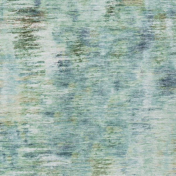 Homeroots 3' Inviting Green Gray And Purple Abstract Washable Indoor Outdoor Area Rug For Versatile Spaces 9' X 12' Polyester 587858