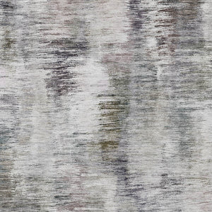 Homeroots 3' Inviting Green Gray And Purple Abstract Washable Indoor Outdoor Area Rug For Versatile Spaces 5' X 8' Polyester 587861