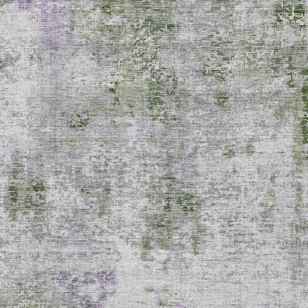 Homeroots 3' Denim Blue & Sky Blue Abstract Washable Area Rug For Indoor & Outdoor Spaces - Durable & Stylish 8' X 10' Polyester 587881