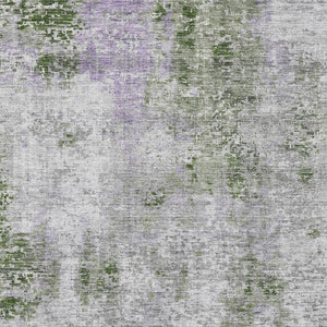 Homeroots 3' Denim Blue & Sky Blue Abstract Washable Area Rug For Indoor & Outdoor Spaces - Durable & Stylish 10' X 14' Polyester 587883