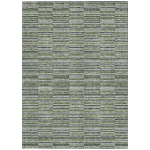 Homeroots 3' Stylish Navy And Denim Striped Washable Area Rug For Indoor And Outdoor Spaces, Durable Design 3' X 5' Polyester 587914