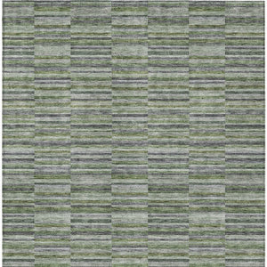 Homeroots 3' Stylish Navy And Denim Striped Washable Area Rug For Indoor And Outdoor Spaces, Durable Design 3' X 5' Polyester 587914