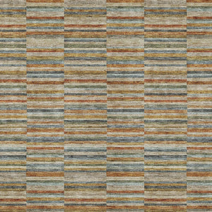 Homeroots 3' Stylish Navy And Denim Striped Washable Area Rug For Indoor And Outdoor Spaces, Durable Design 10' X 14' Polyester 587925