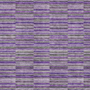 Homeroots 3' Stylish Navy And Denim Striped Washable Area Rug For Indoor And Outdoor Spaces, Durable Design 10' X 14' Polyester 587931