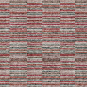 Homeroots 3' Stylish Navy And Denim Striped Washable Area Rug For Indoor And Outdoor Spaces, Durable Design 3' X 5' Polyester 587932