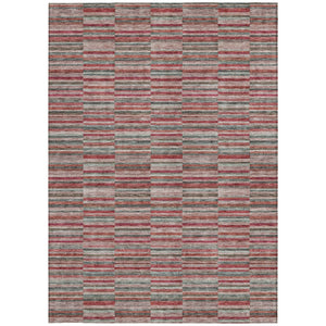 Homeroots 3' Stylish Navy And Denim Striped Washable Area Rug For Indoor And Outdoor Spaces, Durable Design 9' X 12' Polyester 587936