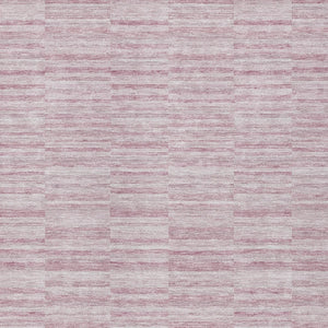 Homeroots 3' Blush Pink And Beige Striped Washable Area Rug - Stylish Indoor Outdoor Decor For Any Space 3' X 5' Polyester 587944